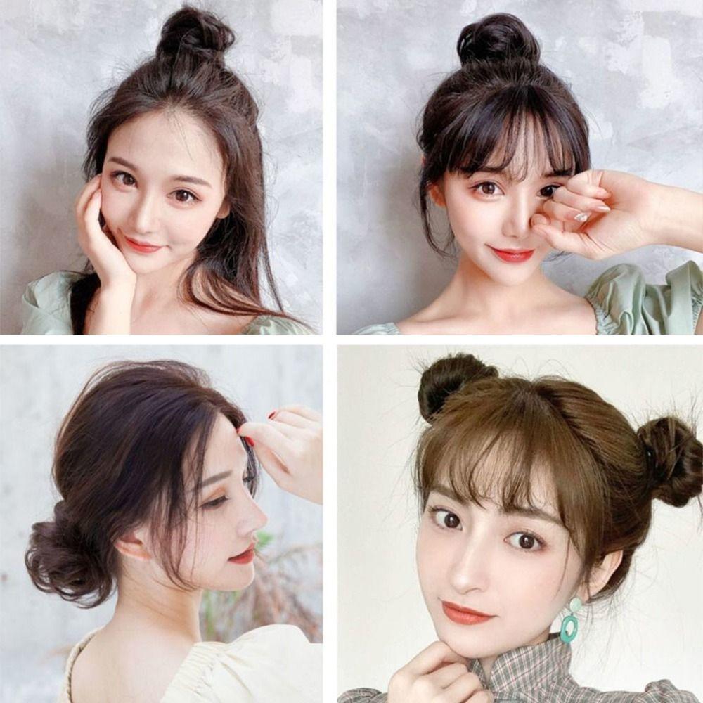 Fluffy Invisible Seamless Bun Natural Hair Decoration New Hair Ring Girls