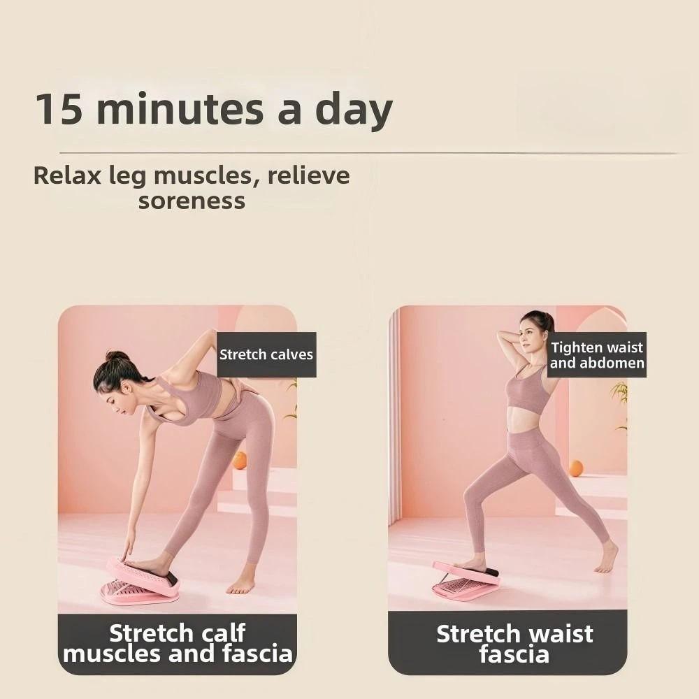 Adjustable Calf Stretching Board Leg-Slimming Exercise Pedal Plantar Fasciitis Relief