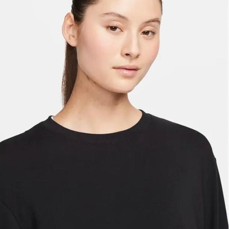 Nike Drop Shoulder Sleeve T Shirt Women's Black FN2818-010