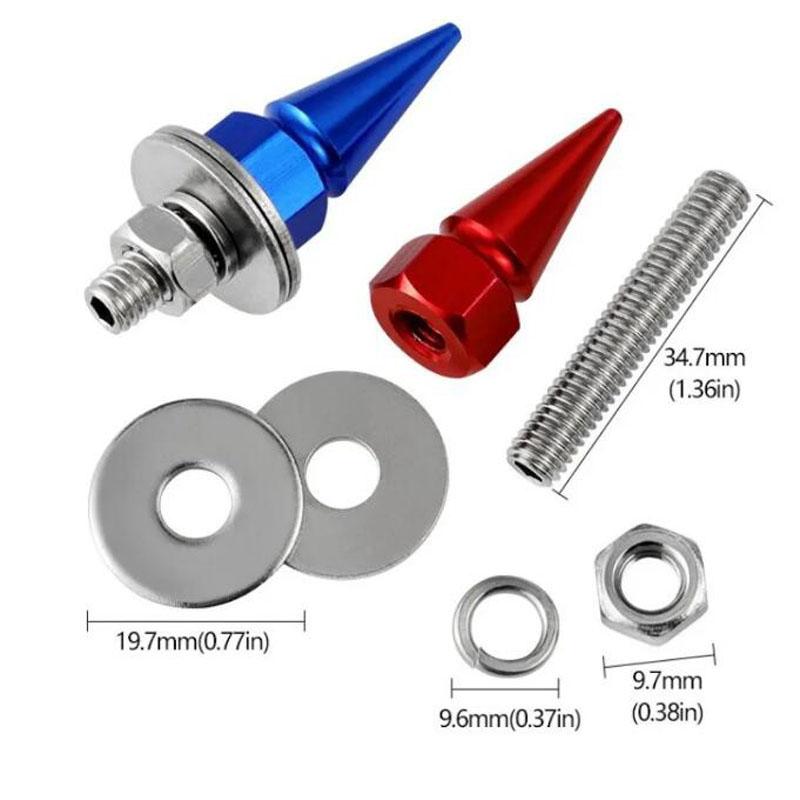 Șuruburi filetate M6, elemente de fixare modificate pentru mașini, șaibă de aripă, bara de protecție, șuruburi pentru motor, plăcuță de înmatriculare, șuruburi din aliaj de aluminiu