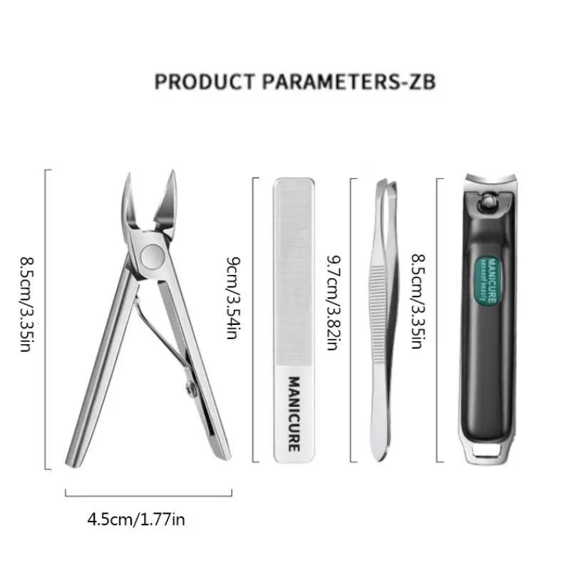 Professional Toe Nail Clippers Thick Ingrown Toenails Large Wide Jaw Opening Slanted Long Handle Fingernail Scissors Manicure