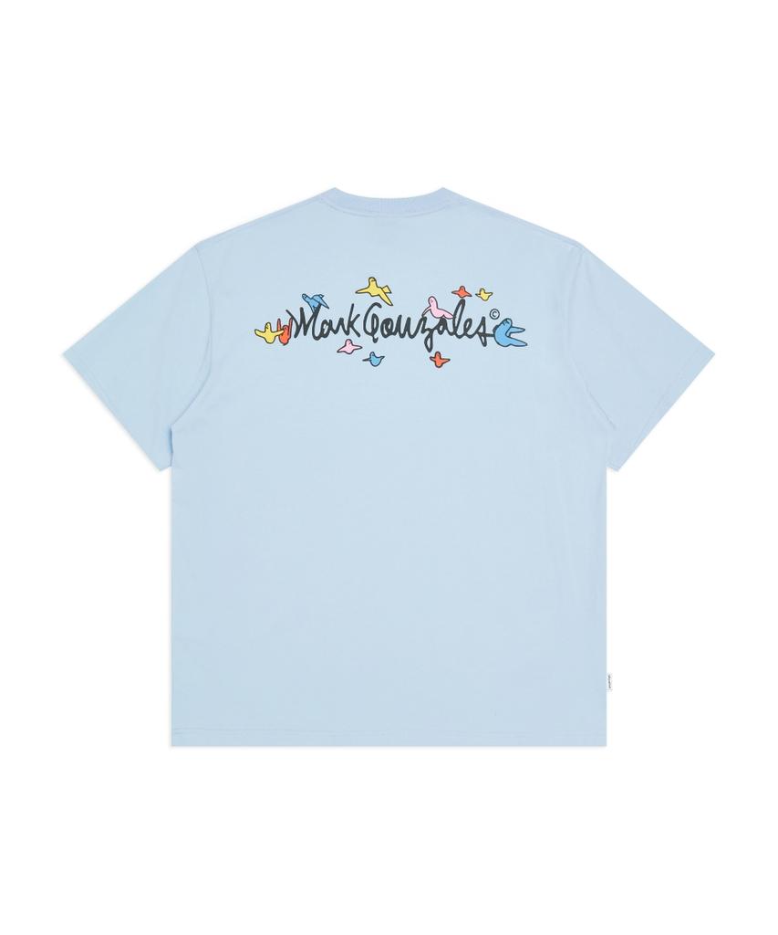 MARK GONZALES Mini Flying Angel Short Sleeve T-Shirt - Sky Blue