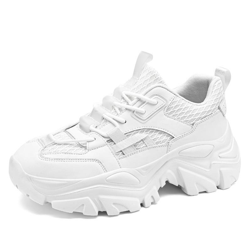 

2025 весна новый тренд уличной моды папа модные кроссовки обувь для ходьбы легкие, дышащие и удобные внутри 39 белый