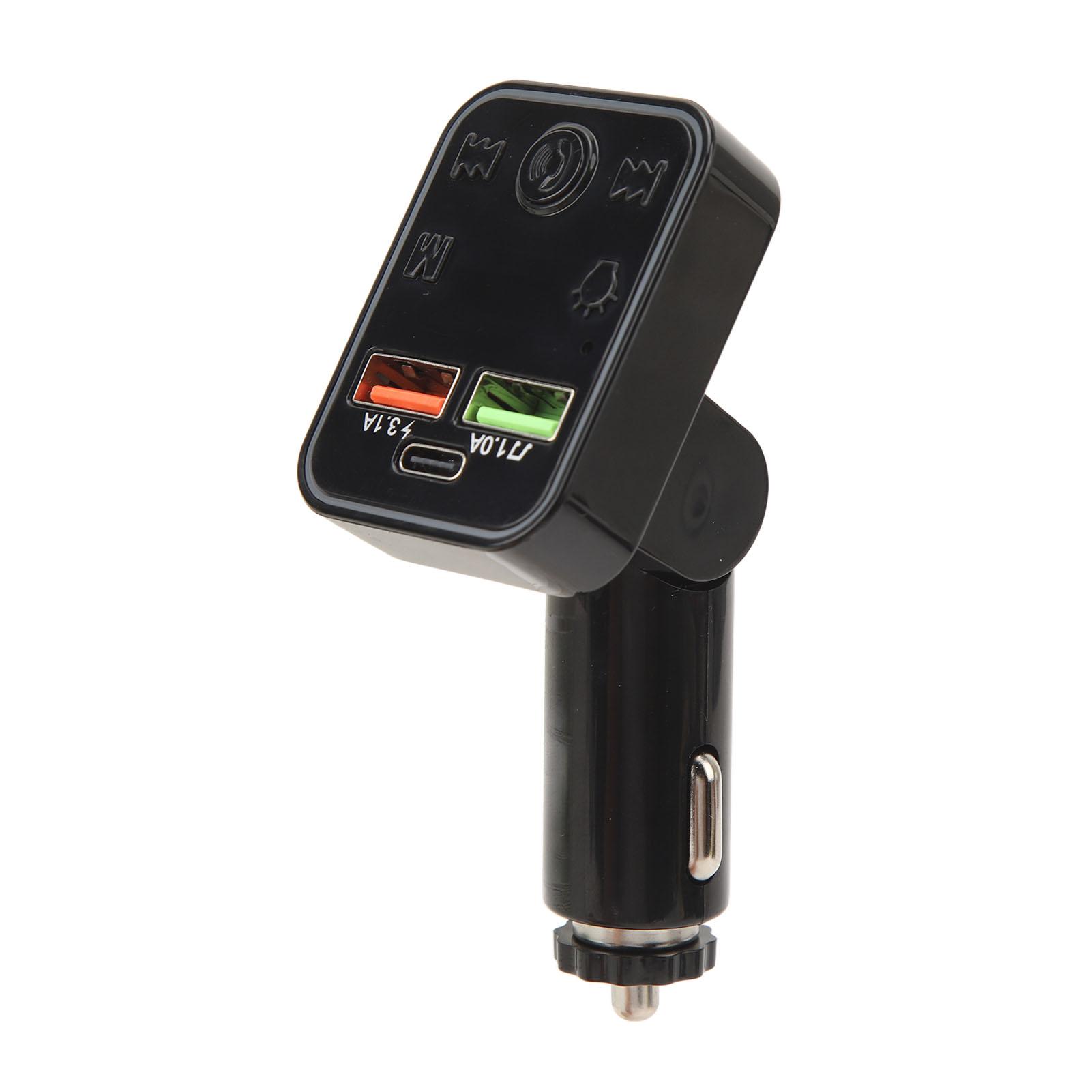 

Bluetooth 5.3 Transmitter Wireless Radio Bluetooth Car Adapter MP3 Wireless Adapter 12V‑24V Car Kit P22