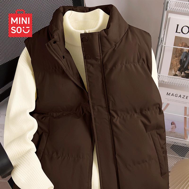 MINISO Мужской зимний утепленный жилет с воротником-стойкой L