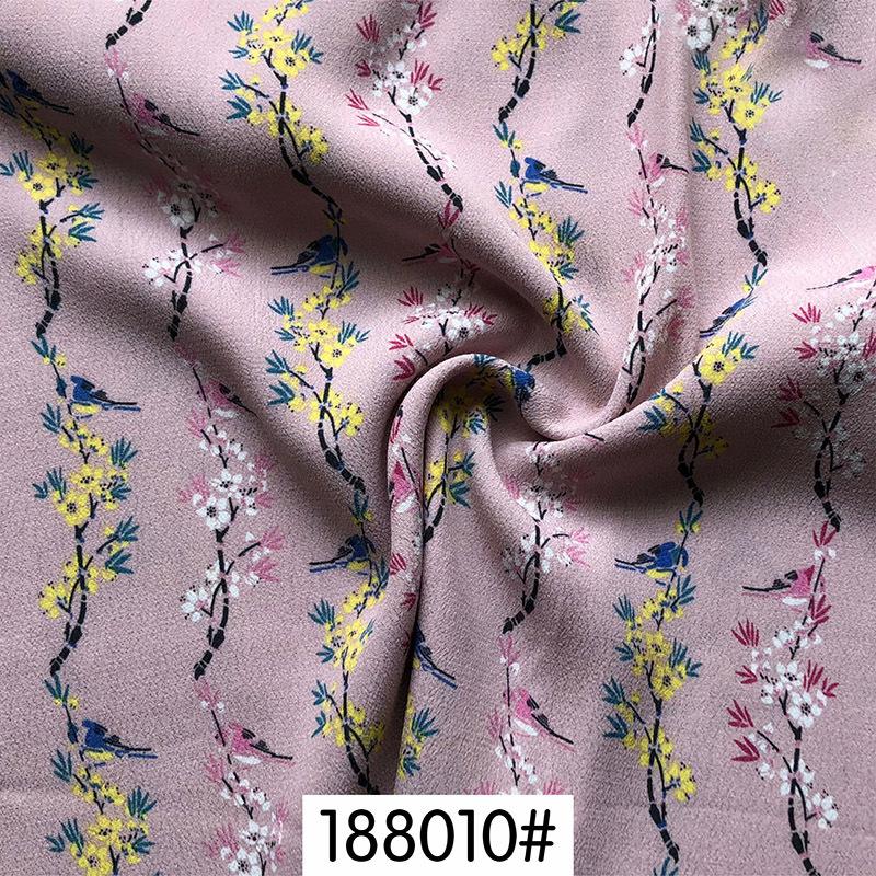 1 meter X 1.45 meter Cartoon print Fabric Viscose Yoryo Crinkled Rayon Dress Shirt Material RetroColorful dots Plain print