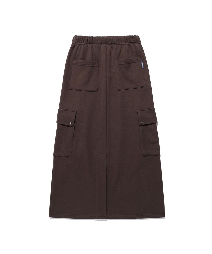 East Coast Maxi Cargo Sweat Skirt_Brown(Ik2Effpa02A)