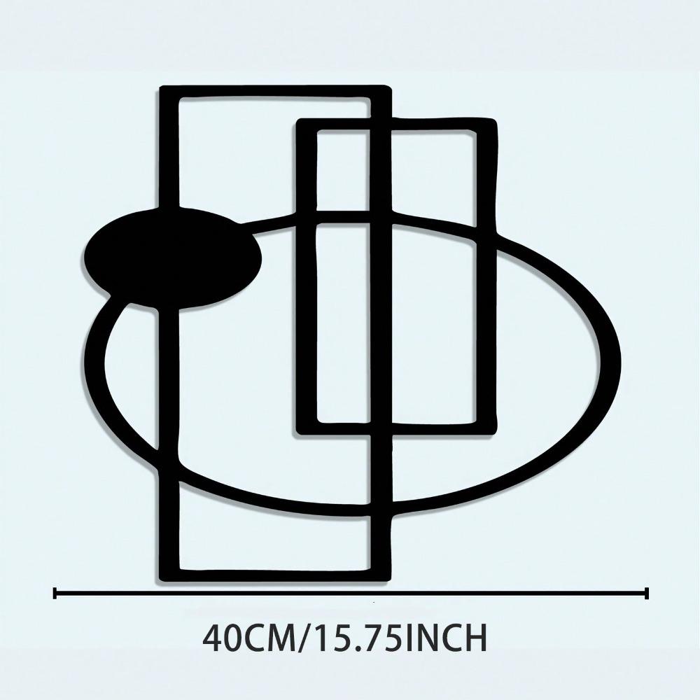 Modern Abstract Geometric Metal Wall Art Spherical Iron Sculpture Centerpiece Gallery Office Decor