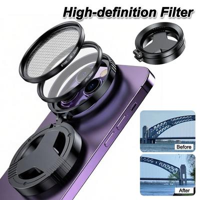 Portable Magnetic Circular Polarizer Camera 52MM Lens Clip Gifts CPL Filter
