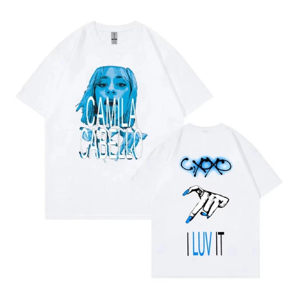 Camila Cabello C XOXO 2024 Tour T-Shirt Herren Damen Ästhetische Vintage Mode T-Shirts Baumwolle Übergroßes T-Shirt Streetwear