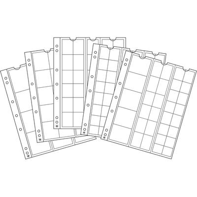 Leuchtturm Numis Münzblätter mit gemischten Fächern 5er-Pack