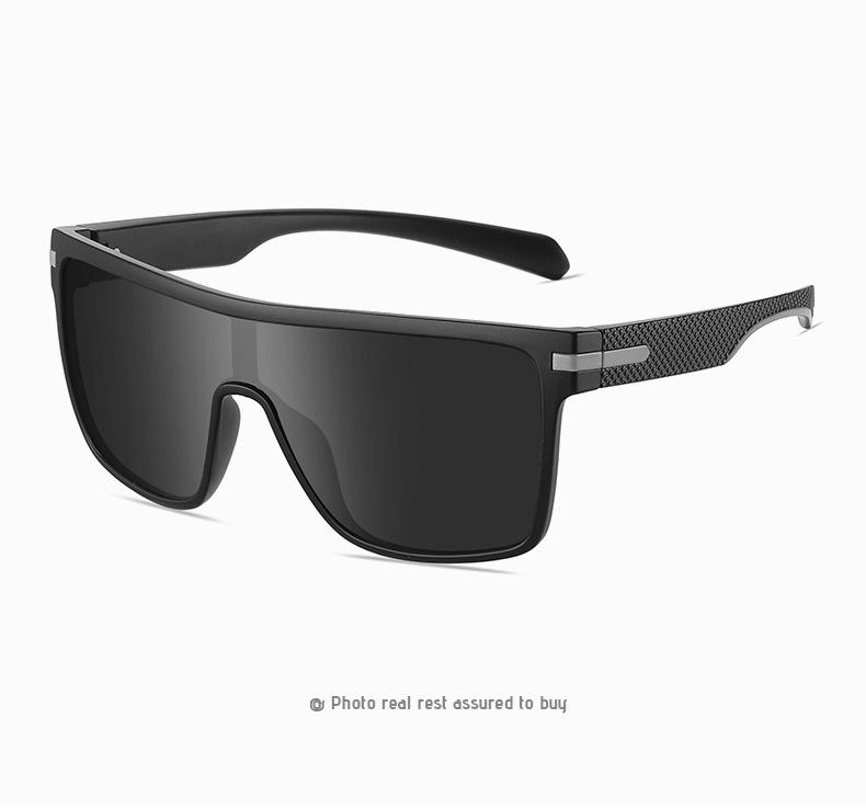 P0110 Dropshipping Cheap Oversized Transparent Frame Adult Large Frame Square Eyeglass Square Big Frame One-piece Sunglasses