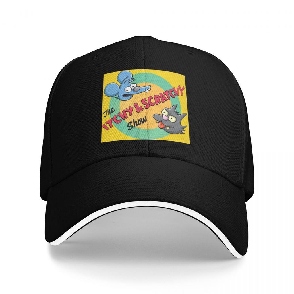 Unisex Baseball Hats The Itchy And Scratchy Show Cartoon Outdoor Streetwear Sports Baseball Caps Hip Hop Cap Casquette Hats