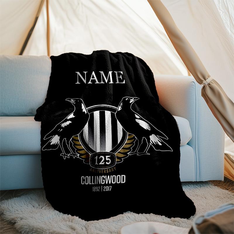 Customizable Football Throw Blanket – Personalized Name, All-Season Cozy Snug Blanket, Machine Washable, Personalized Blanket