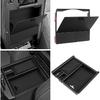 YOJOJOCO Center Console Organizer Compatible With Hyundai -2025 2026 Elantra Accessories (NOT Fit Manual Hand Break Models) Black ABS Plastic