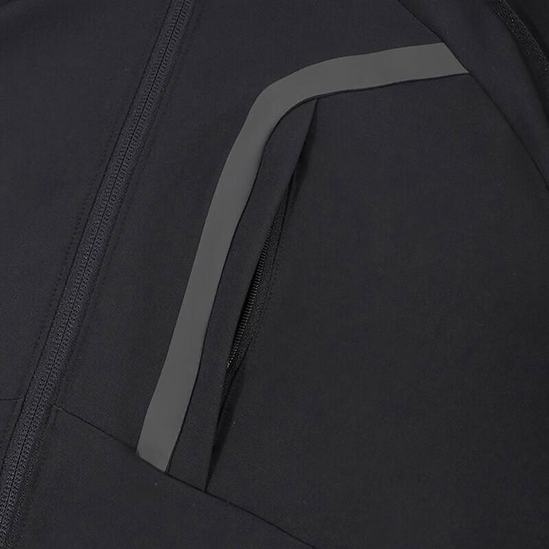 Under Armour Solid Color Drop Shoulder Zip Long Sleeve Jacket Men jackets Black 1376967-001