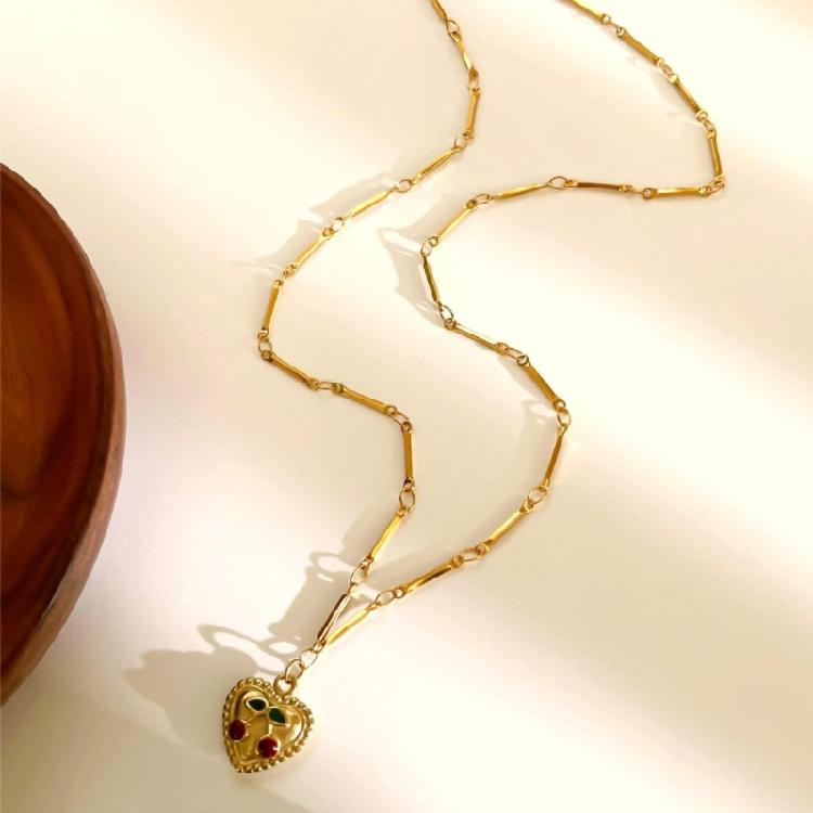 Stylish Pendant Necklace Adjustable Clavicle Chain Lightweight Chain Everyday Jewelry Gift for Girls Friend Family