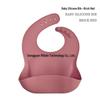 Bavaglino Impermeabile in Silicone per Bambini - Resistente alle Macchie, Tasca Raccogli Cibo Inclusa, Personalizzabile con LOGO.