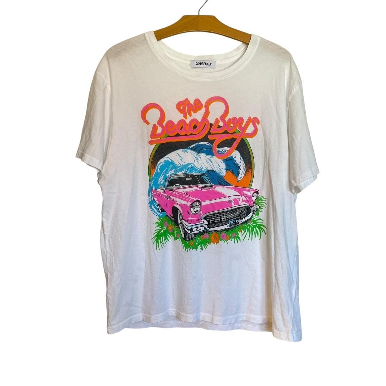 The Beach Boys Surf USA Boyfriend Tee White Band T-Shirt All Size S-5XL XXXXL