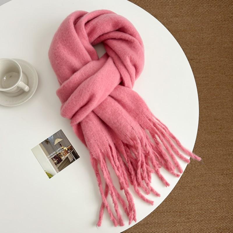 

Новый однотонный шарф для женщин на весну и осень, универсальный ремешок на запястье, повязка на голову, модное украшение, защита шеи для студентов, небольшой шарф 40*210cm