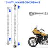 Chrome Gear Shifts Linkage Compatible with Davidson Road King Softail Street Glide Electra Glide