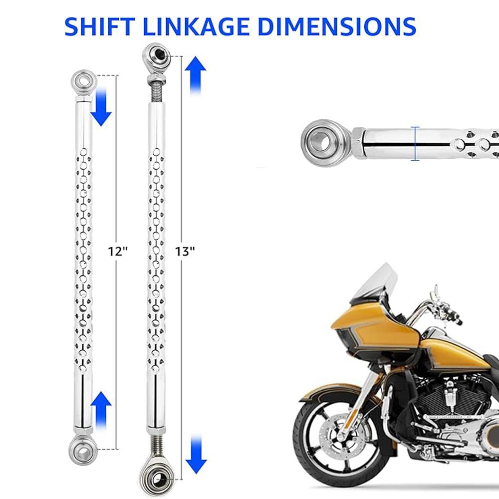 Legătura schimbătoare de viteze cromată compatibilă cu Davidson Road King Softail Street Glide Electra Glide