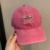 Baseball Cap Peaked Hat Bow Pattern Uv Protection Breathable Quick Dry Gift
