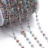 1Meter Copper Chain With Crystal Beads Chain DIY Necklace Bracelet For Jewelry Making Supplies