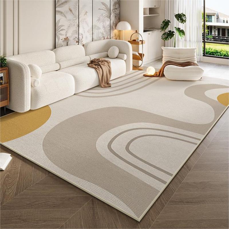 Cream Style Simple Carpet for Living Room Sofa Mat Anti-slip Easy To Clean Bedroom Wardrobe Room Mat Home Decoration