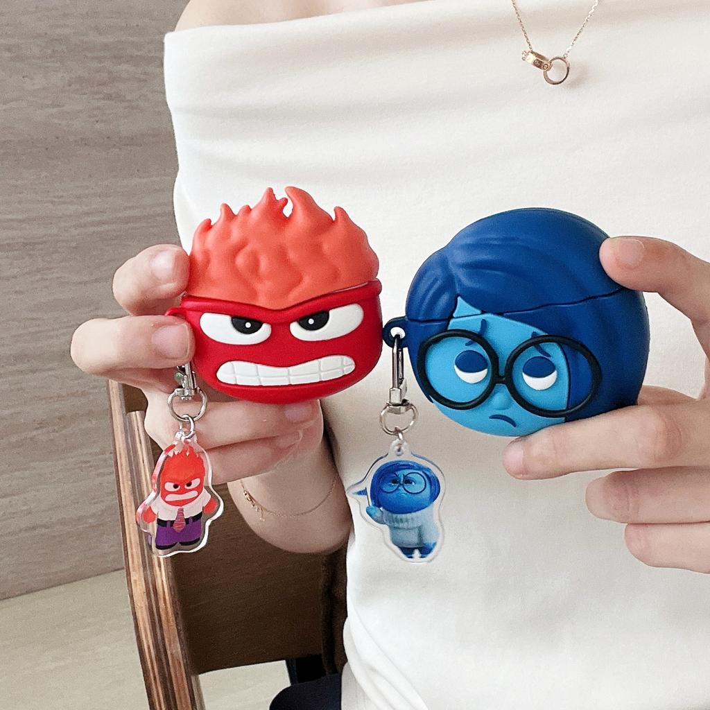 Brain Story Rage AirPods Pro Apple Bluetooth Headset Case 2/3 Generation Cartoon Worry Protective Case Moe