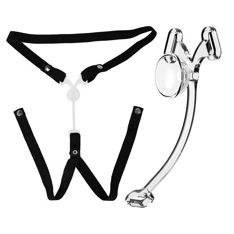 Negative Inverted Extreme Chastity Cage Fufu Clip for Sissy Women's Adult Supplies Male Sex Toy Belt of Fidelity To The Catheter