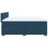 Box Spring Bed with Mattress Blue 180 x 200 cm Velvet