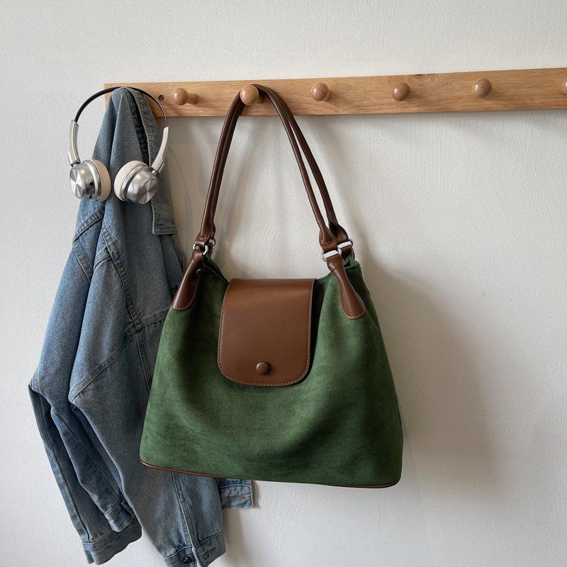 

Сумка женская новая модная на плечо, сумка-мессенджер, простая сумочка, большая вместительная сумка-тоут, сумка подмышку зелёный