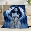 1 Stück Gothic Corpse Beauty In Bloom Flanelldecke Geschenk, Geeignet für Männer und Frauen, Weich, Ideal für Betten und Sofa, Geburtstags- oder Weihnachtsgeschenk