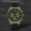 Waterproof Sport Watches for Men Multi-function Chronograph Wrist Watch Male Luxury Silica Band Quartz Clock
