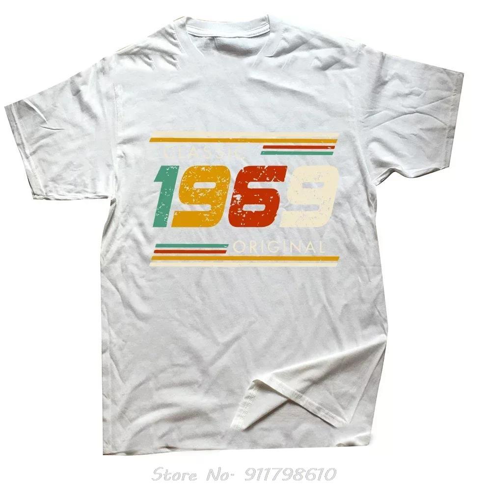 55 Year Old Mens Clothing Vintage 1969 Limited Edition Oversized T-shirt Round Neck Fashion Fitness T Shirt Casual Cotton Tshirt