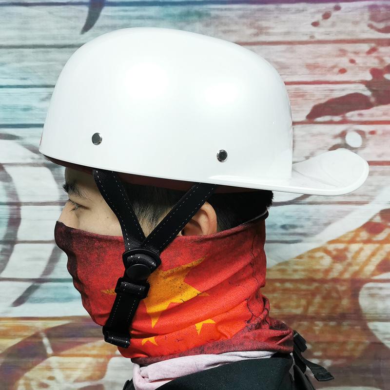 Harley Vintage Helmets Men's and Women's Electric Car Half Helmets Baseball Caps Scooters Helmets Peaked Helmets Gangster DS Personality