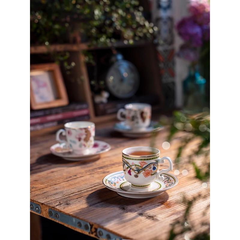 Italian Espresso Cup, Small Coffee Cup, Extra Strong Espresso, Single Product Ceramic, Small Capacity, Small Size, Mini Cup and Plate, Compact