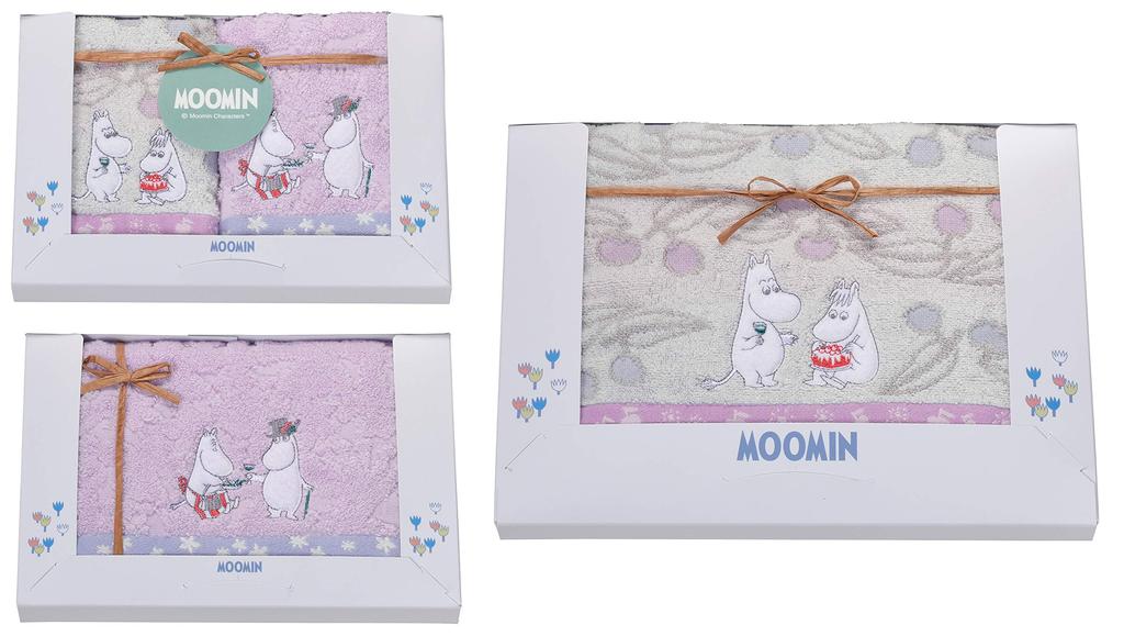 Marushin Towel Gift Greetings Moving MOOMIN Moomin Bloom Party 2 Hand Face Bath Towel Day Birthday Present 1485009600 MM-9850 Towels/1 Towel/1