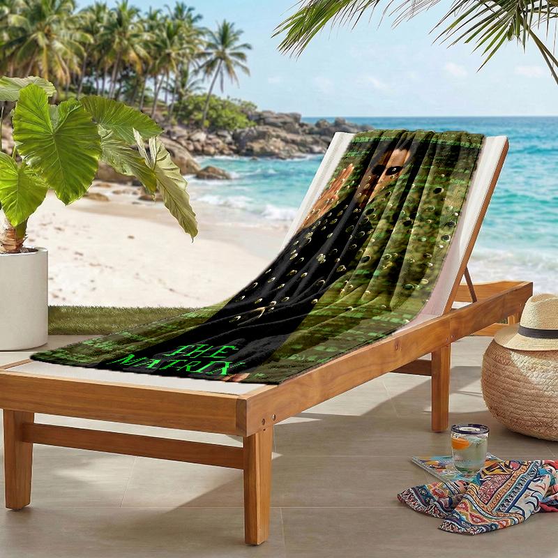 Matrix Fashion Beach Towel: Ideal for Summer Adventures Soft, absorbent and quick drying suitable for swimming and bathing