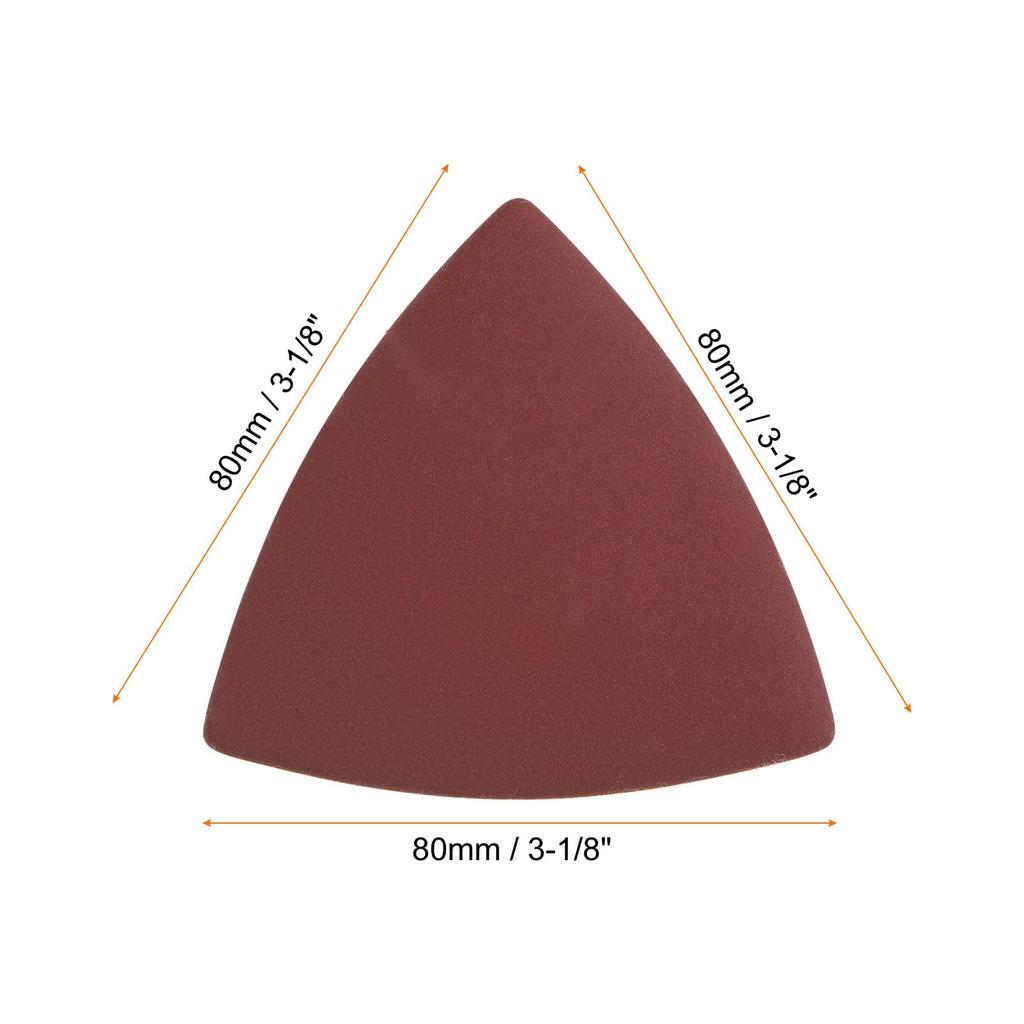 uxcell Triangular Hook and Ring and 1000 Aluminum Oxide Sanding Mouse Detail Sander Sheet 25 Grits per Pack of 100 Sandpaper, 400, 600, 800, Grits,