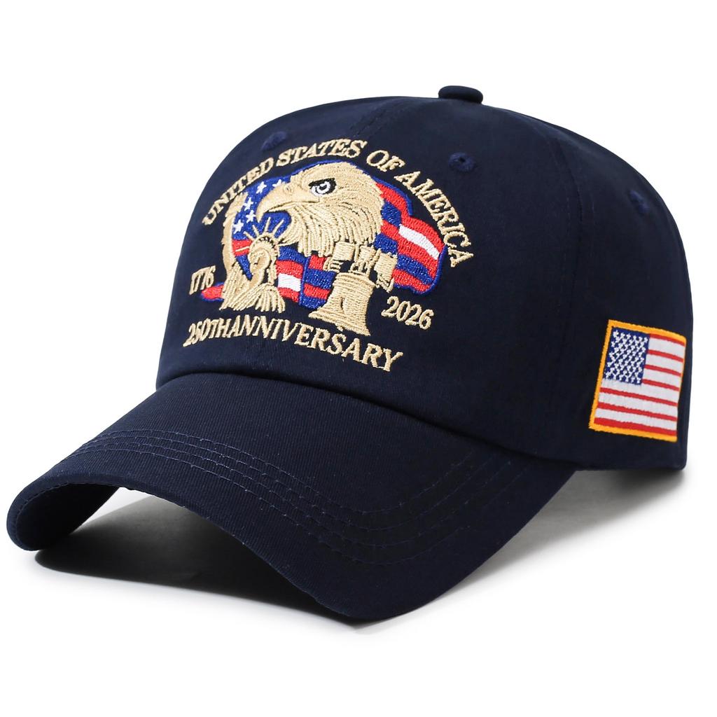 Northwood United States 250th Anniversary Embroidered Baseball Cap for Men Women Casual Sun Visor Cap Outdoor Sun Protection Hat