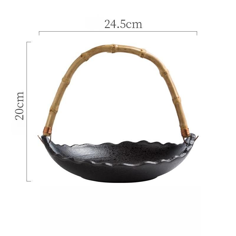 Creative Handheld Hanging Plate Featured Platter Ceramic Sushi Sashime Plate