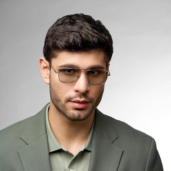 John Jacobs Silver Grey Square Polarized & UV Protected Sunglasses For Men & Women - JJ S13146-Pack of 1