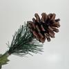 Simulated Christmas Bouquet Poinsettia Fake Flower Natural Pine Cones Christmas Ornament Ornament Christmas Flower Head