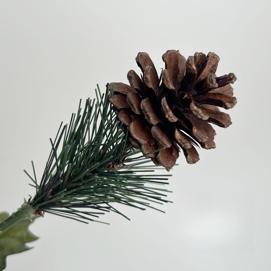 Simulated Christmas Bouquet Poinsettia Fake Flower Natural Pine Cones Christmas Ornament Ornament Christmas Flower Head