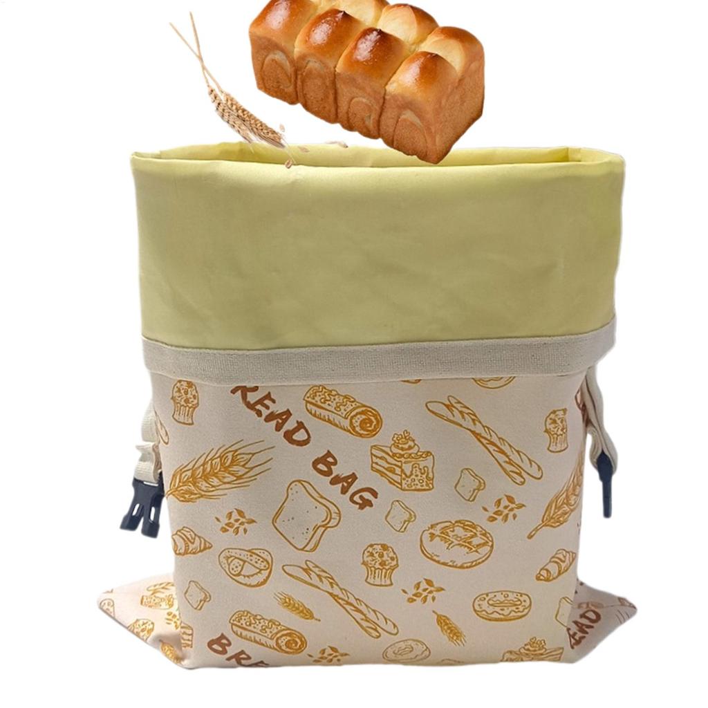 Sourdough Bread Bag Reusable Beeswax Bread Bag Large Homemade Bread Storage Bags Food Grade Cotton Beeswax Bags