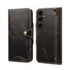 Retro Genuine Leather Case for Samsung Galaxy S26 Ultra S26+ S20 S10 Note 10 Plus Business Purse Cover with Lanyard Card Pocket
