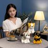 Cute Simulation Puppy Dog Shiba Inu Schnauzer Doll Plush Toy Rottweiler Doll Children Soothing Rag Doll