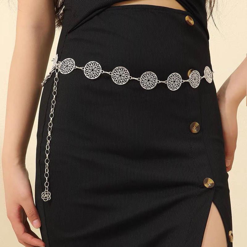 Metal Waist Chain For Women With Hollow Design Perfect For Summer And Winter Fashion Accessory